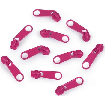 Zip Jezdec nearetační 3mm tm. růžová