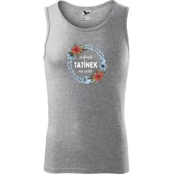 Pánské tílko Pánské tílko Malfini Core Nejlepší tatínek na světě, věneček