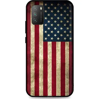 Pouzdro na mobilní telefon Kryt Xiaomi Poco M3 3D silikon Amerika (obal neboli pouzdro na Xiaomi Poco M3)