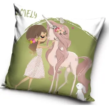 Polštář Povlak na polštář jednorožec - 40 x 40 cm (2)