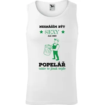 Pánské tílko Pánské tílko Malfini Core Nesnáším být sexy, ale jsem popelář