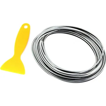 APT Dekorační páska 5 m, stříbrná