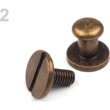 Nýt Sedlácký nýt šroubovací staromosaz