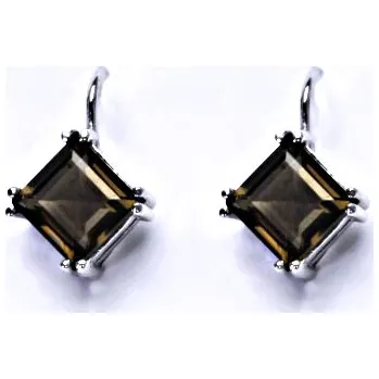 Náušnice Stříbrné náušnice, přírodní záhněda,náušnice na klapku, NK 1258