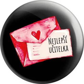 Placka Nejlepší učitelka - přáníčko