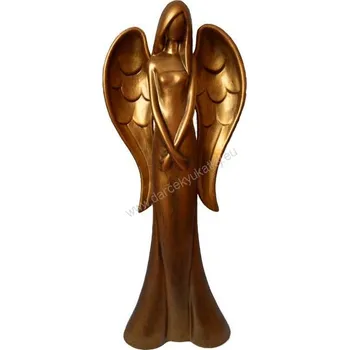 Keramický anděl měděný 55 cm