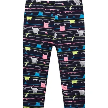 Dívčí kraťasy vel.98,110-Dívčí 3/4 legíny KUGO - tm.modrá barva