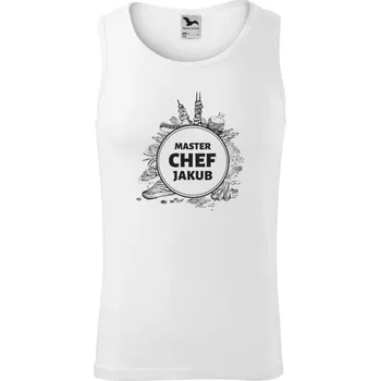 Pánské tílko Pánské tílko Malfini Core Master Chef se jménem, jídlo