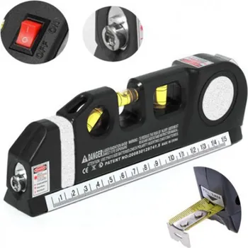 metr Laserová vodováha se svinovacím metrem