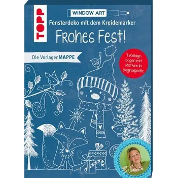 Vorlagenmappe Fensterdeko mit dem Kreidemarker - Frohes Fest! - Pedevilla, Pia