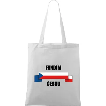 Látková taška Fandím Česku