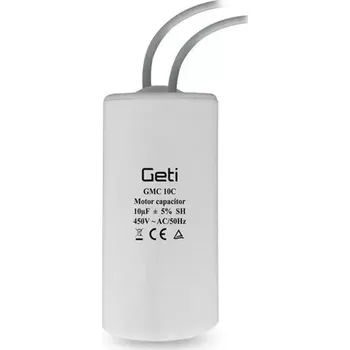 Kondenzátor Kondenzátor Rozběhový Motorový 10uF 450V GETI GMC