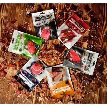 Dárkový potravinový koš Set prémiového sušeného masa Jerkyboxeo