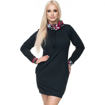 Dámské šaty Dámské šaty 0123 - PeeKaBoo černo-růžová MIX S/M