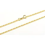 Řetízek ze žlutého zlata figaro ZLR1179F 50 cm + DÁREK ZDARMA