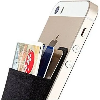 Peněženka nalepovací na telefon, kapsa, pouzdro na karty Modrá