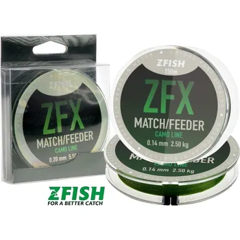 Zfish vlasec ZFX Match/Feeder Camo Line 150 m průměr: 0,16 mm