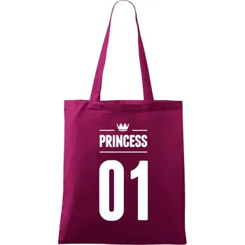Látková taška Princess s vlastním číslem
