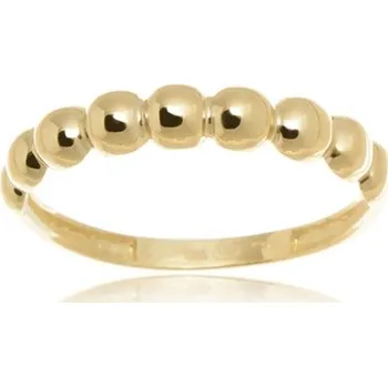 Prsten Dámský prsten ze žlutého zlata bez kamínků PR0456F + DÁREK ZDARMA