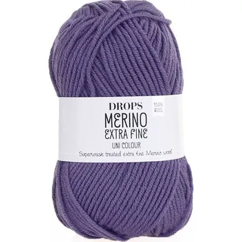 Příze Příze DROPS Merino Extra Fine uni color 44 -fialová royal