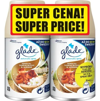 Osvěžovač vzduchu Glade Automatic Spray Sandalwood&Jasmine duo náplň 2x 269 ml