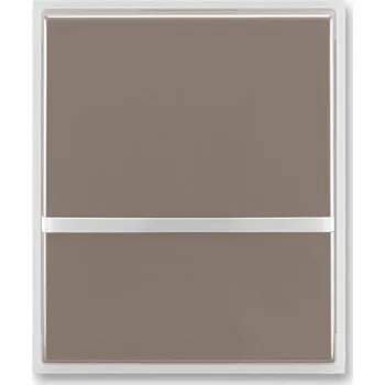 vypínač a zásuvka Kryt s průzorem ABB Time 3558E-A00653 26 lungo/mléčná bílá