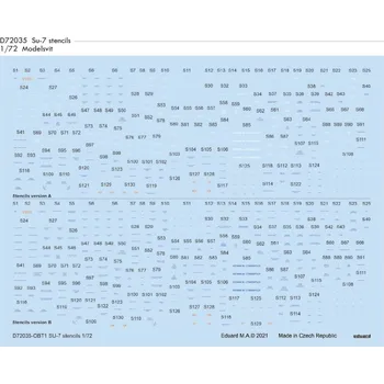 Plastikový model 1/72 Decals Su-7 stencils (MSVIT)