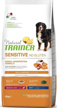 Krmivo pro psa Trainer Sensitive No Gluten Adult Medium & Maxi losos 12 kg