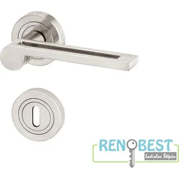 Dveřní kování AC-T Dveřní kování BERLIN R matný nikl Provedení: pro klíč - BB, Povrchová úprava: matný nikl