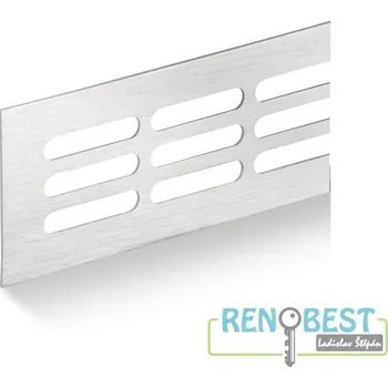 Větrací mřížka AC-T Mřížka větrací ACT hliníková š.80 mm kartáčovaný elox různé délky Barva: katráčovaný elox, Délka: 500 mm