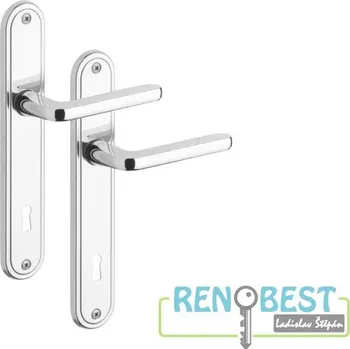 Dveřní kování ROSTEX Dveřní kování KLASIK kl/kn Rozteč: 90 mm, Provedení: pro klíč - BB, Povrchová úprava: titan