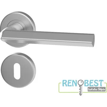 Dveřní kování HOLAR Dveřní kování METAL EXTRA ME 14 s kulatou rozetou Provedení: pro klíč - BB, Povrchová úprava: nerez mat