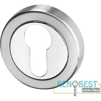 Dveřní kování Rozeta PZ ke kování AC-T chrom nerez pár