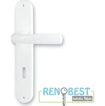 Dveřní kování HOLAR Klika KLASIK K 02 72mm Rozteč: 72 mm, Provedení: pro vložku - PZ, Barva: béžová