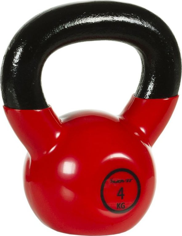 MOVIT Kettlebell činka s vinylovým potahem, 4 kg