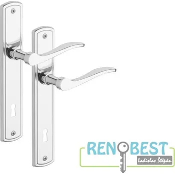 Dveřní kování ROSTEX Dveřní kování TERNO chrom nerez Rozteč: 72 mm, Provedení: pro klíč - BB, Povrchová úprava: chrom nerez