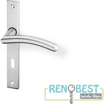 Dveřní kování AC-T Dveřní kování HEDA UŠ nerez Rozteč: 90 mm, Provedení: pro klíč - BB, Povrchová úprava: nerez