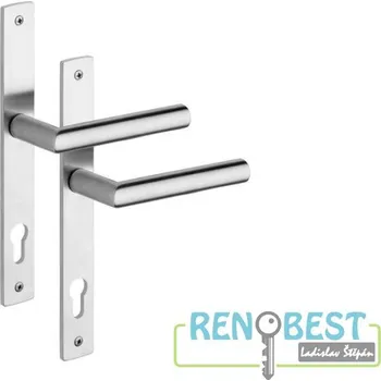 Dveřní kování ROSTEX Dveřní kování 850 MONZUN Rozteč: 92 mm, Provedení: pro vložku - PZ, Povrchová úprava: nerez mat