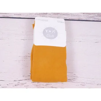 Dívčí oblečení Punčocháčky punčocháče punčošky YO RA33 jednobarevné hořčicové velikost oblečení - děti: 116/122