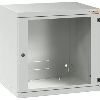 Racková skříň REN-12-60/50-B Nástěnný rozvaděč, 19", v. 12U (599mm), h. 500 mm, š. 530mm, iSEVEN, šedý