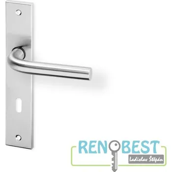 Dveřní kování AC-T Dveřní kování LIDA HR ECO nerez Rozteč: 90 mm, Provedení: pro klíč - BB, Povrchová úprava: nerez