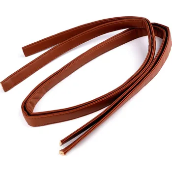 Ucha na tašky prošitá - polotovar, barva 3 hnědá koňak