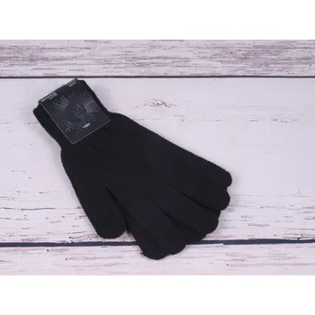 Rukavice Rukavice YO R102 černé prstové pánské velikost rukavic: 25 cm