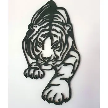 Obraz Tygr v pohybu obraz - Tmavě hnědá lazura