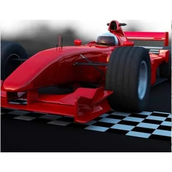 Fototapeta DIMEX | Vliesová fototapeta na zeď Formule MS-3-0310 | 225 x 250 cm | červená, černá, bílá + Vliesová fototapeta na stěnu DIMEX Formule MS30310 v rozměru 225 x 250 cm + lepidlo zdarma