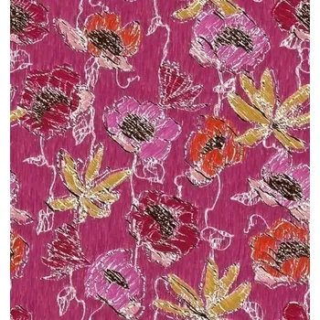 Tapeta DIMEX | Vliesová tapeta na zeď Dimex Line WP-076-01 | 0,75 x 10 m | vícebarevná, červená, žlutá + Vliesová tapeta na zeď Dimex Line WP07701 v rozměru 0,75 x 10 m