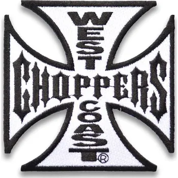 Nášivka Moto nášivka West Coast Choppers White 10cm x 10cm