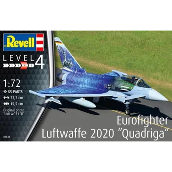 Plastikový model Revell Eurofighter Luftwaffe 2020 Quadriga 1:72 03843