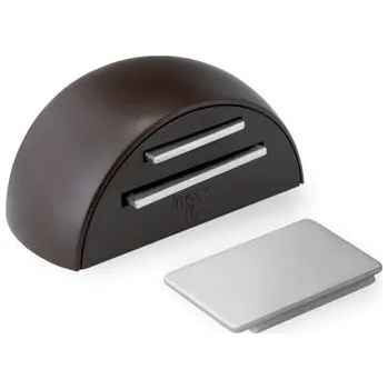 Zarážka dveří magnetická s fixací pohybu - HNĚDÁ