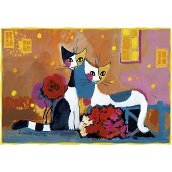 Pohlednice Rosina Wachtmeister - Blahopřání (pohlednice kočky)